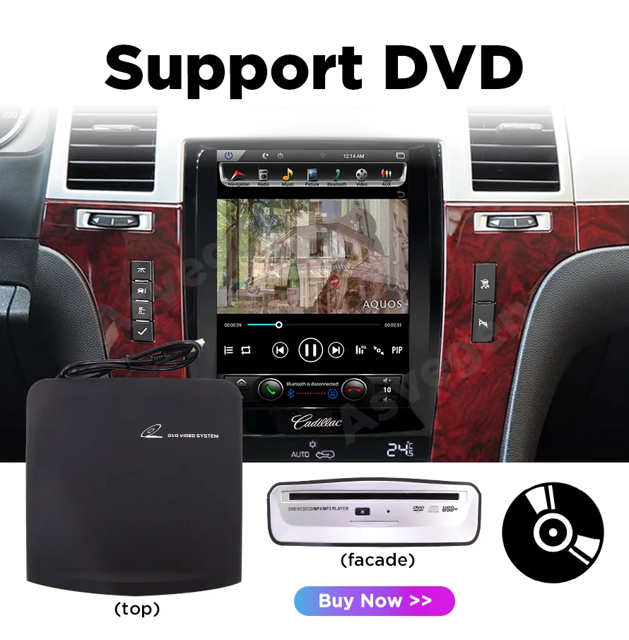 10.4 Inch Vertical Screen Android Car Dvd Video Player For 20072014