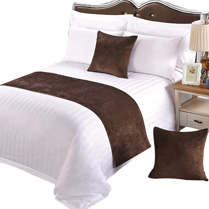 Luxury Hotel Bed Throws Bed Scarves And Bed Runner Design For Sale With