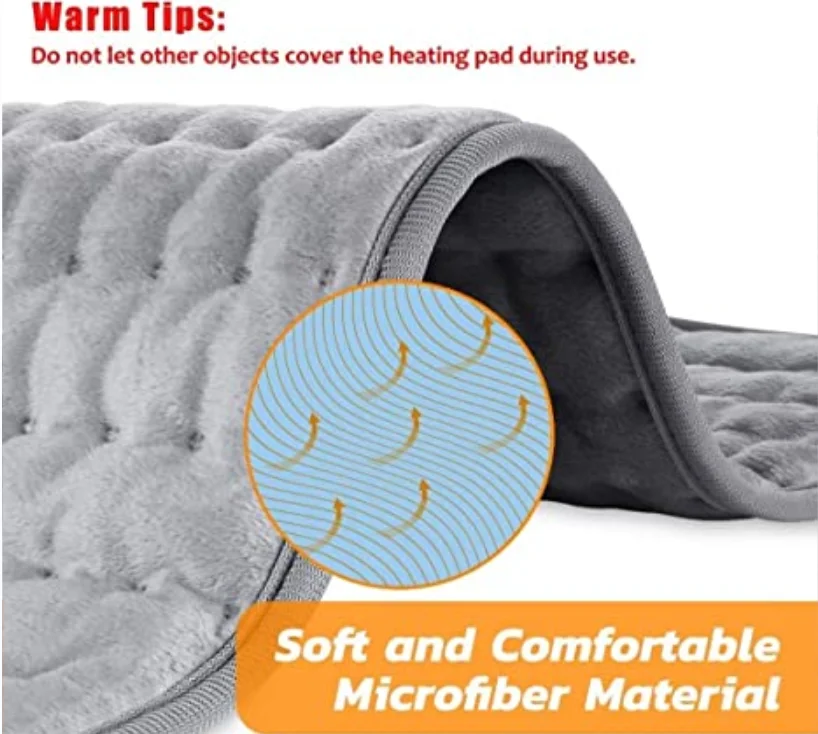 6 Heat Settings Heating Pad For Back Pain Back Heating Pad For Back