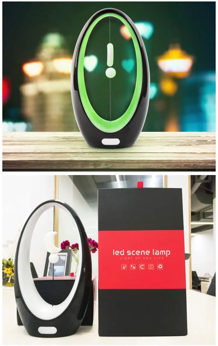 Maglev Sailing LED Night Light  USB 3.7V Table Lamp Romantic Night Light for Bedroom Soft Light Star Moon Decoration