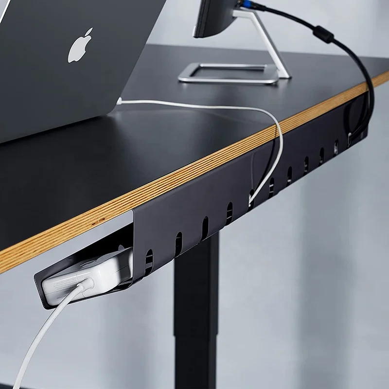 Custom No Drill Perforated Cable Management Under Desk Tray Buy Cable