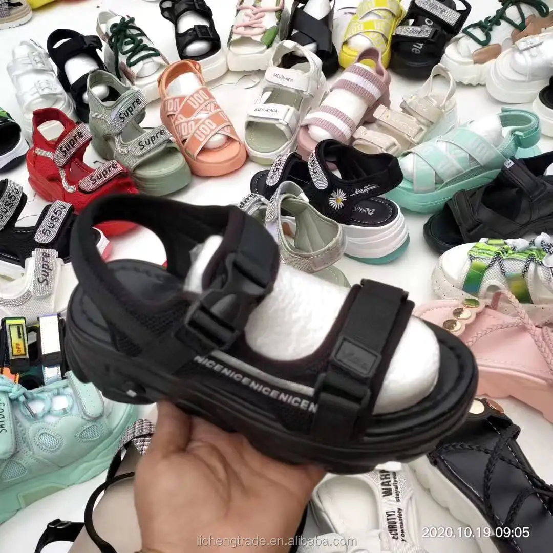 Comfortable Summer Woman's Fashion Slipper Leather Beach Eva 8cm High