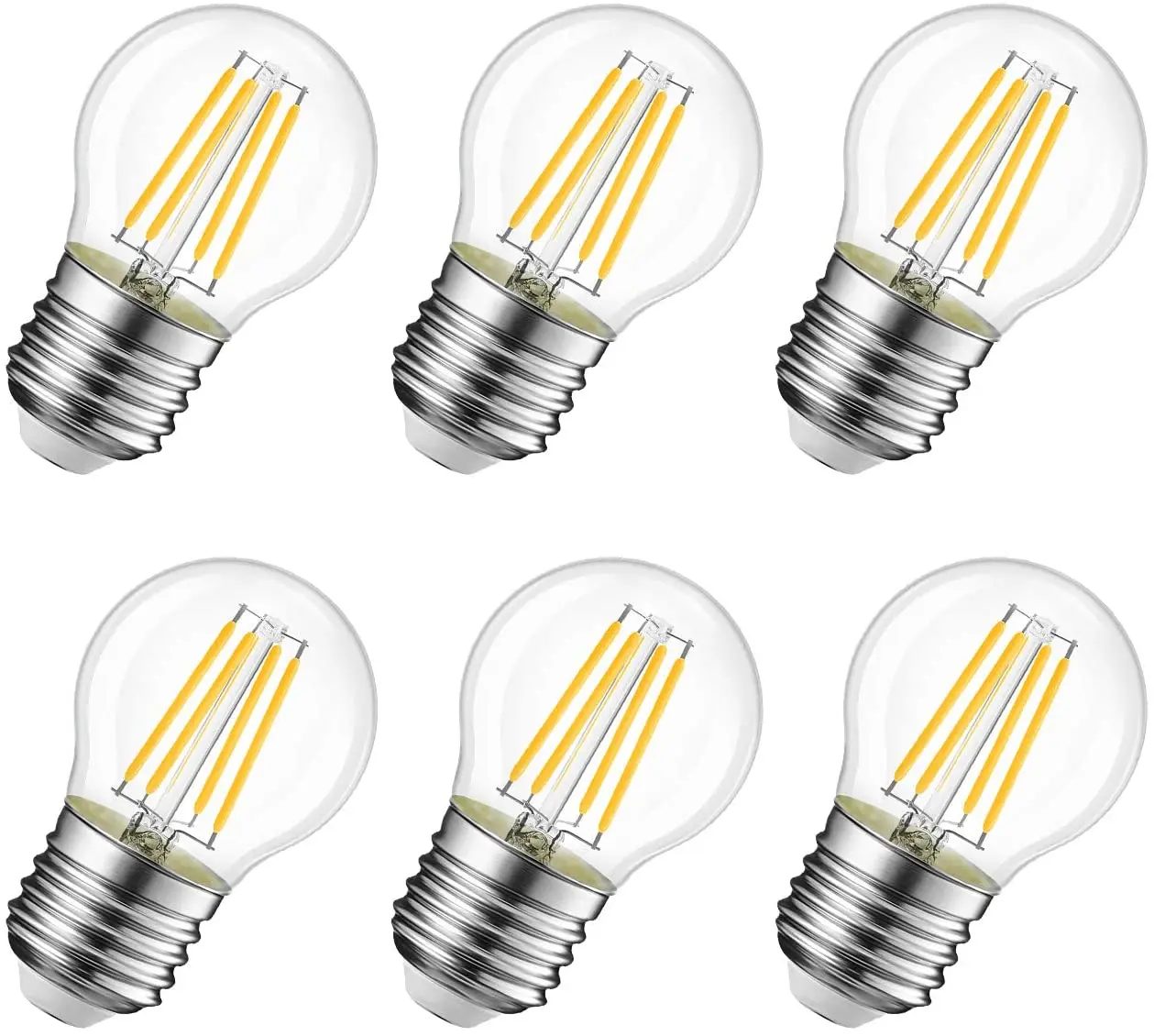 G45 LED filament edison bulb E26 E27 Base 4w 5W 6w industrial decorate bulb vintage led filament light bulb