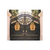 Aluminum Black And Golden Powder Coated Decorative Garden Fence and Gate
