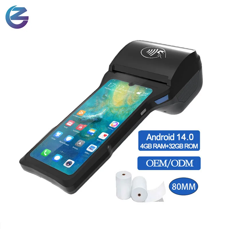 ZCS Z93 Android 14.0 Touch Screen POS Terminal with 80mm Printer