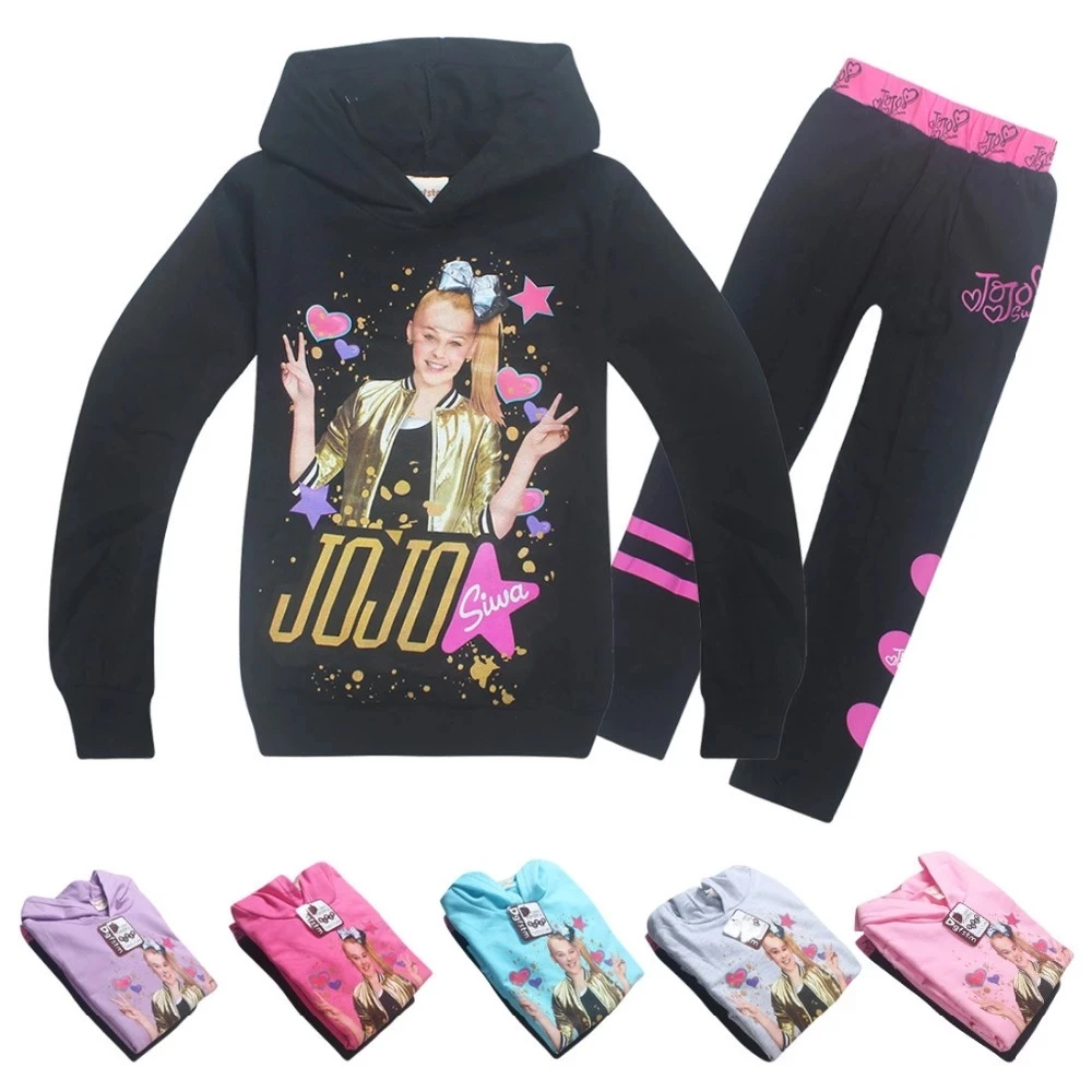 Jojo Siwa Girls Hoodies Cartoon Sweatshirts Tops Clothes Trousers Pants ...