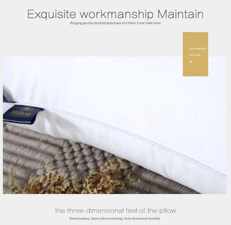 Comforter Soft Couple Neck Fiber Hilton Hotel Pillow For Sleeping