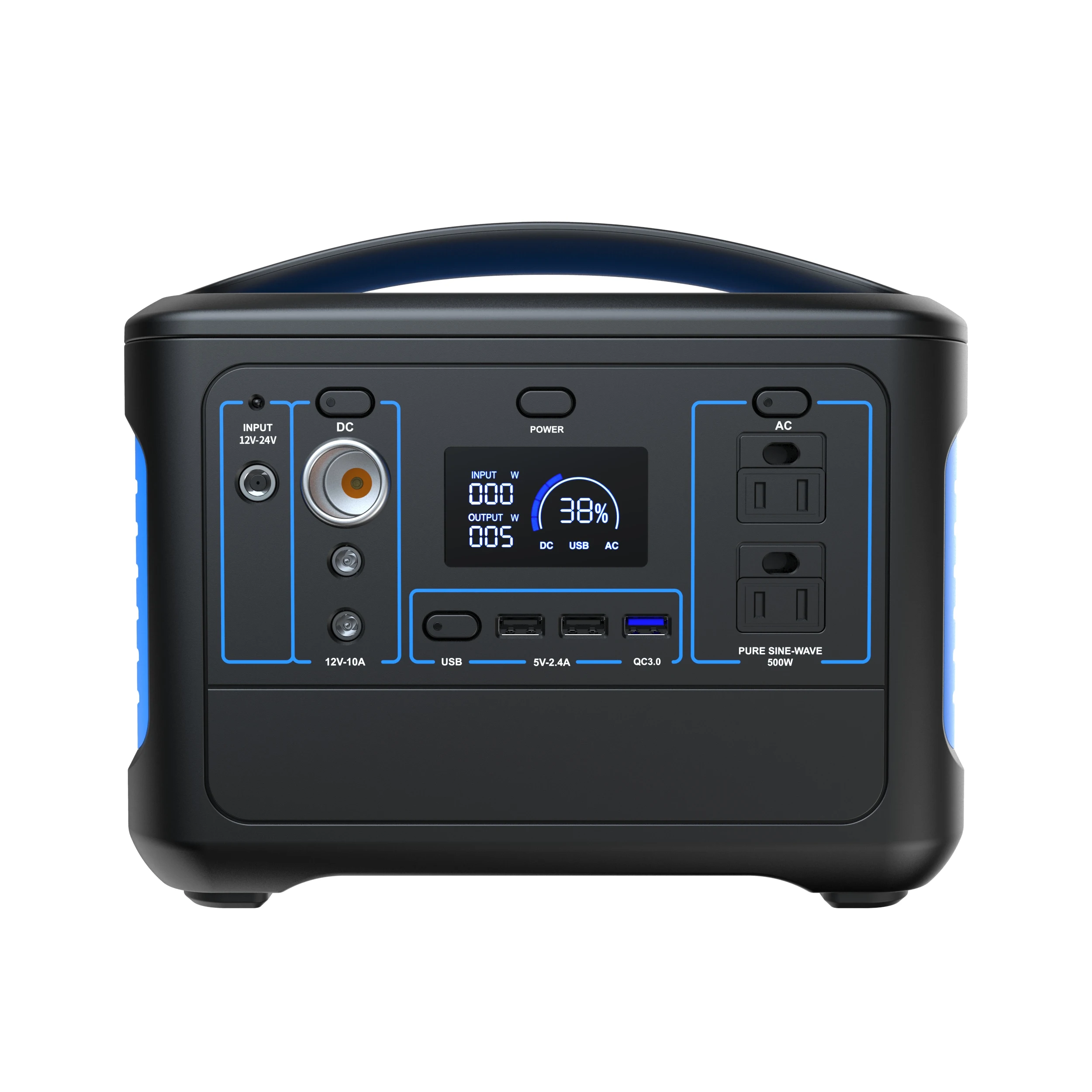 500W 1000W Lithium Battery Power Supply Portable UPS Energy Storage for Outdoor - ANKUX.COM