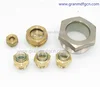 NPT 1/2 inch domed brass oil glass sight for air compressor custom