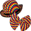 Clown Bowler Hat + Bow Tie Set Pack Circus Kit Fancy Dress Accessories
