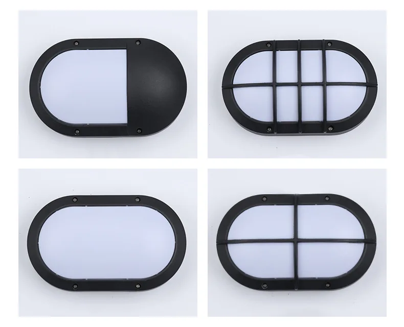 12W Factory Directly Selling LED Oval Wall Lamp Modern Simple Villa Hotel Garden Aluminum IP65 Waterproof LED Wall Lights