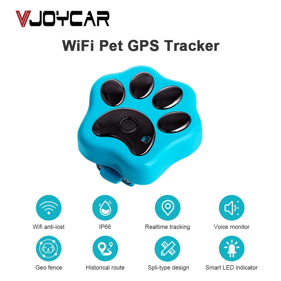 Vjoycar V30 Gps Tracker Chip For Dogs Wifi Gsm Gprs Real Time Tracking