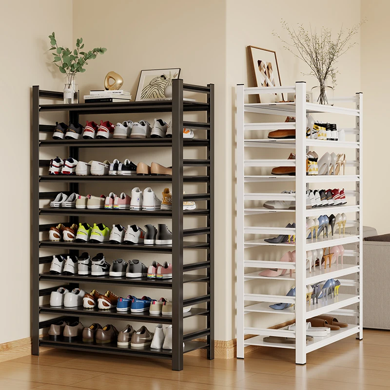Factory Home Use Steel Shoe Rack Customized Color Shoes Display Behind ...