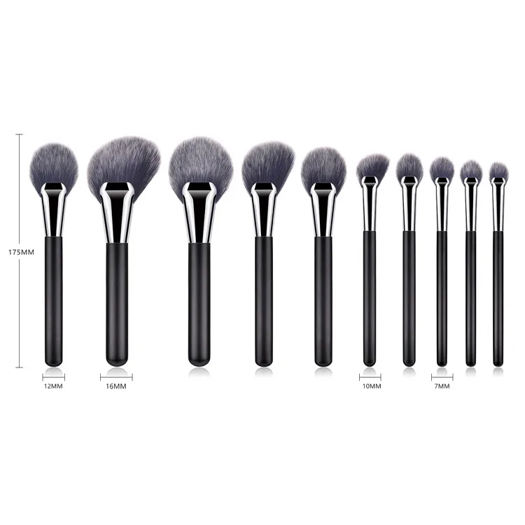 custom makeup brush set 10 pcs