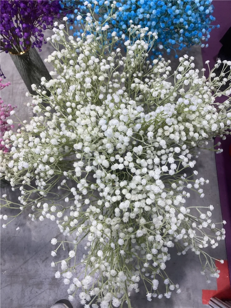 Babys Breath Artificial Flowers Bouquet Gypsophila Bulk Flower White Baby's Breath For Diy