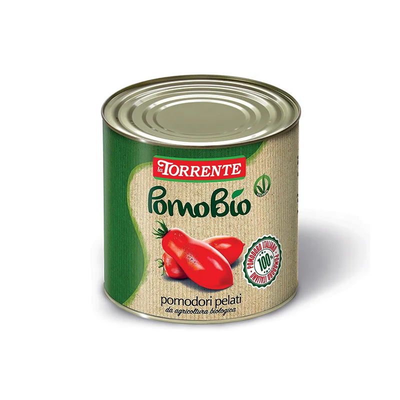 Finest Quality Canned Organic Peeled Tomatoes Thick Pulp In 2500g 6