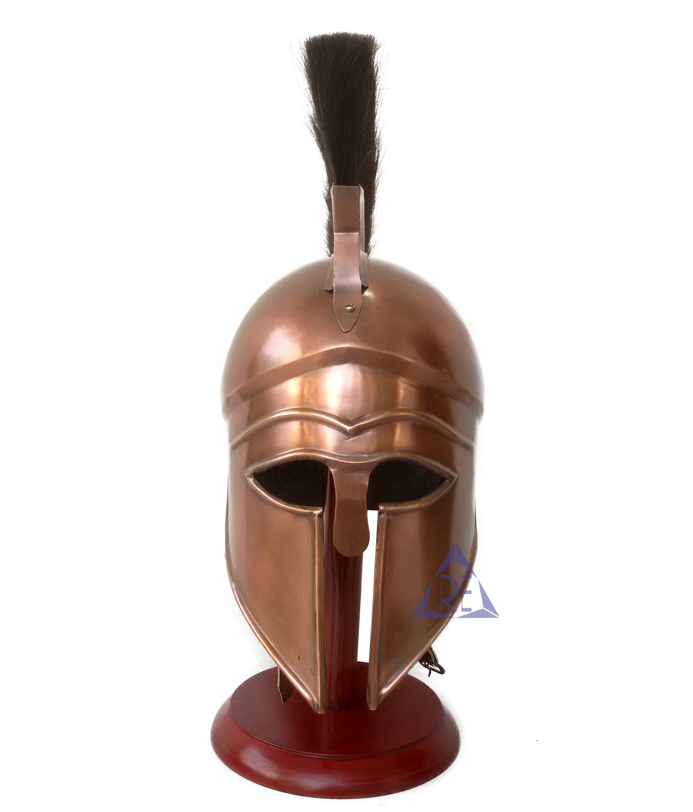 Medieval copper finish ancient armour helmet on sale