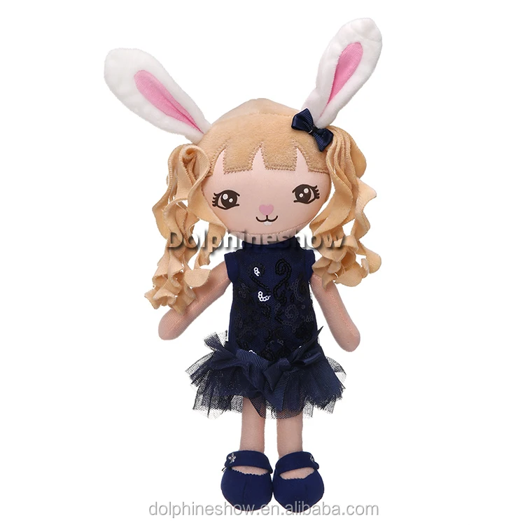 Wholesale Various Colorful Plush Girl Doll Fashion Cute Kids Toy Stuffed Soft Custom Plush Doll