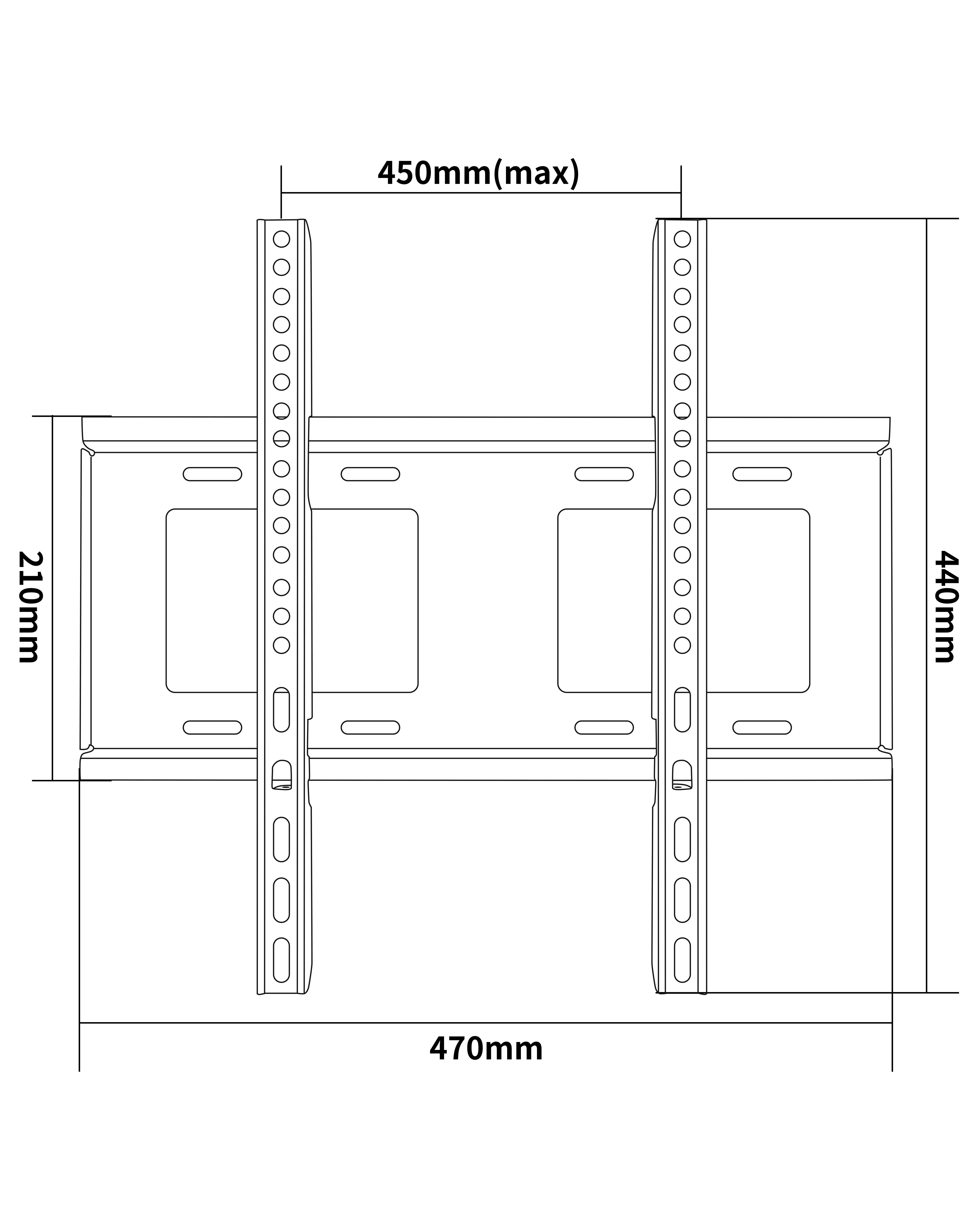 Tv Wall Mount For Led Lcd 26" To 65''echogear Universal Tv Mounting Kit