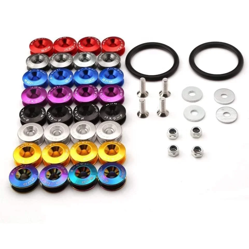 
fender washer bumper release lug nut valve oil gap Mugen Radiator protection cover Tow hook auto accessories jdm 