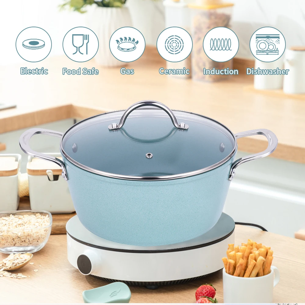 Induction Cookware Set Aluminum Cookware Set With Glass Lid