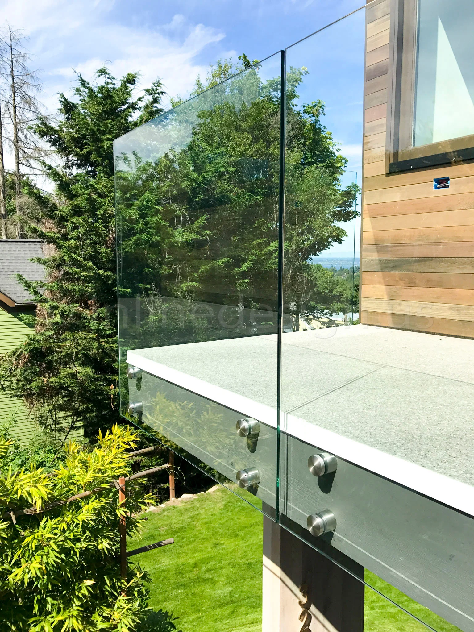 不锈钢栏杆玻璃栏杆系统用于卫兵击剑