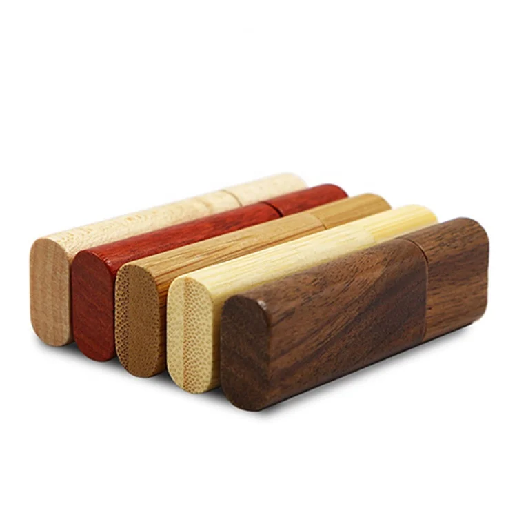Wholesale custom logo print wood wooden 1GB usb stick swivel flash drive - ANKUX.COM