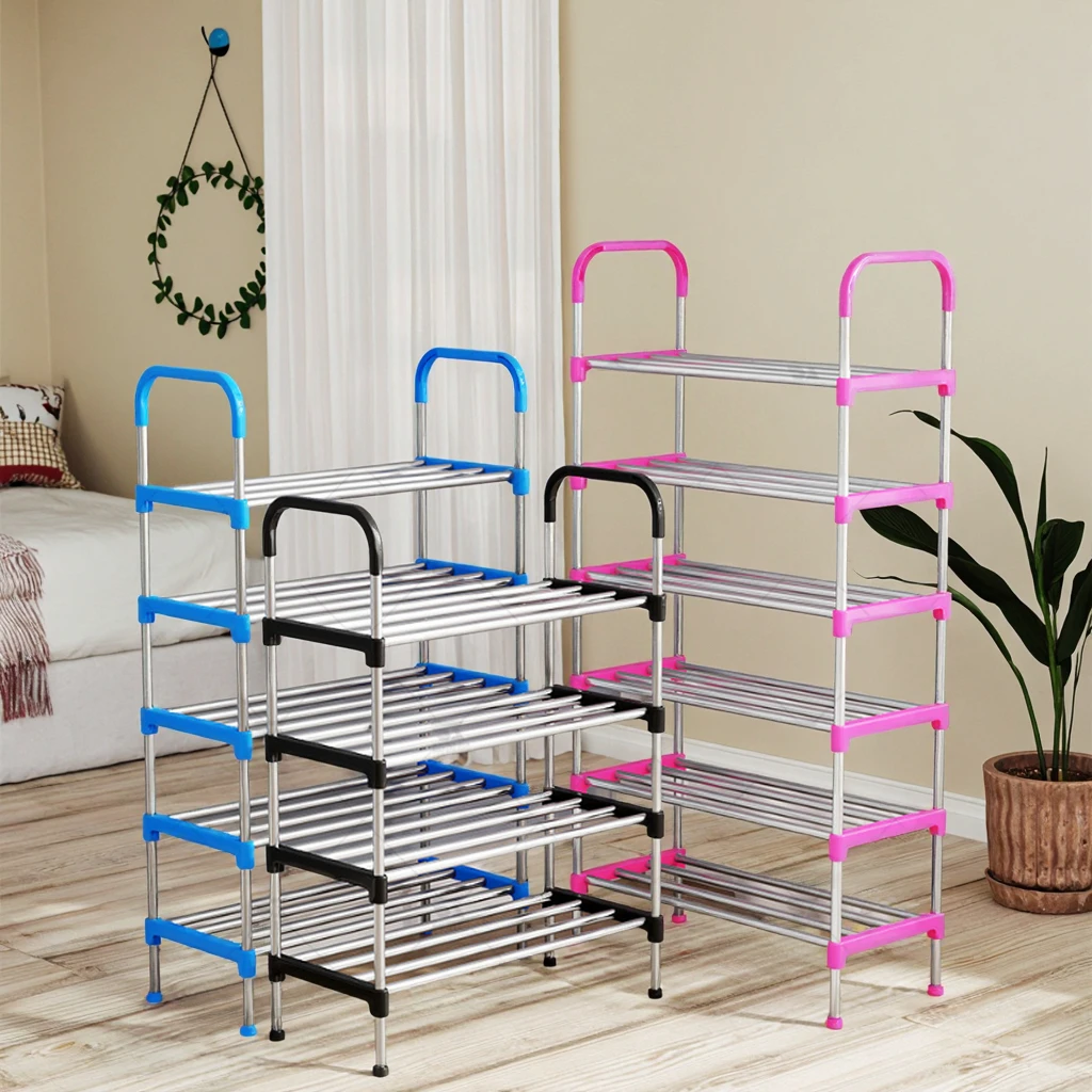 New Model Multi-Storey Shoe Rack for Home & Dormitory Use Dust-Proof ...