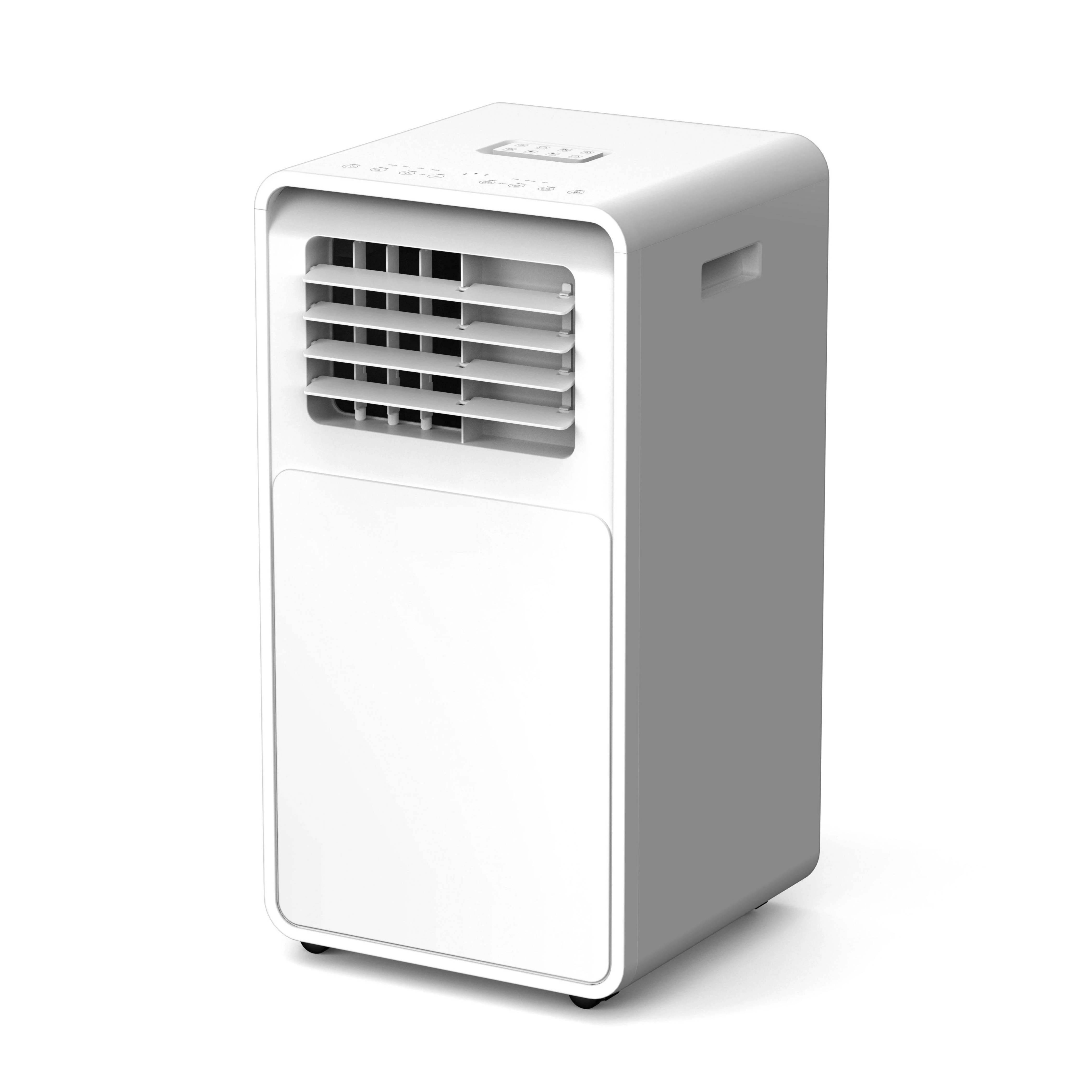 Modern split-system air conditioner with sleek outdoor unit and wall-mounted indoor head