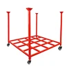 Heavy duty selective warehouse pallet rack stacking system