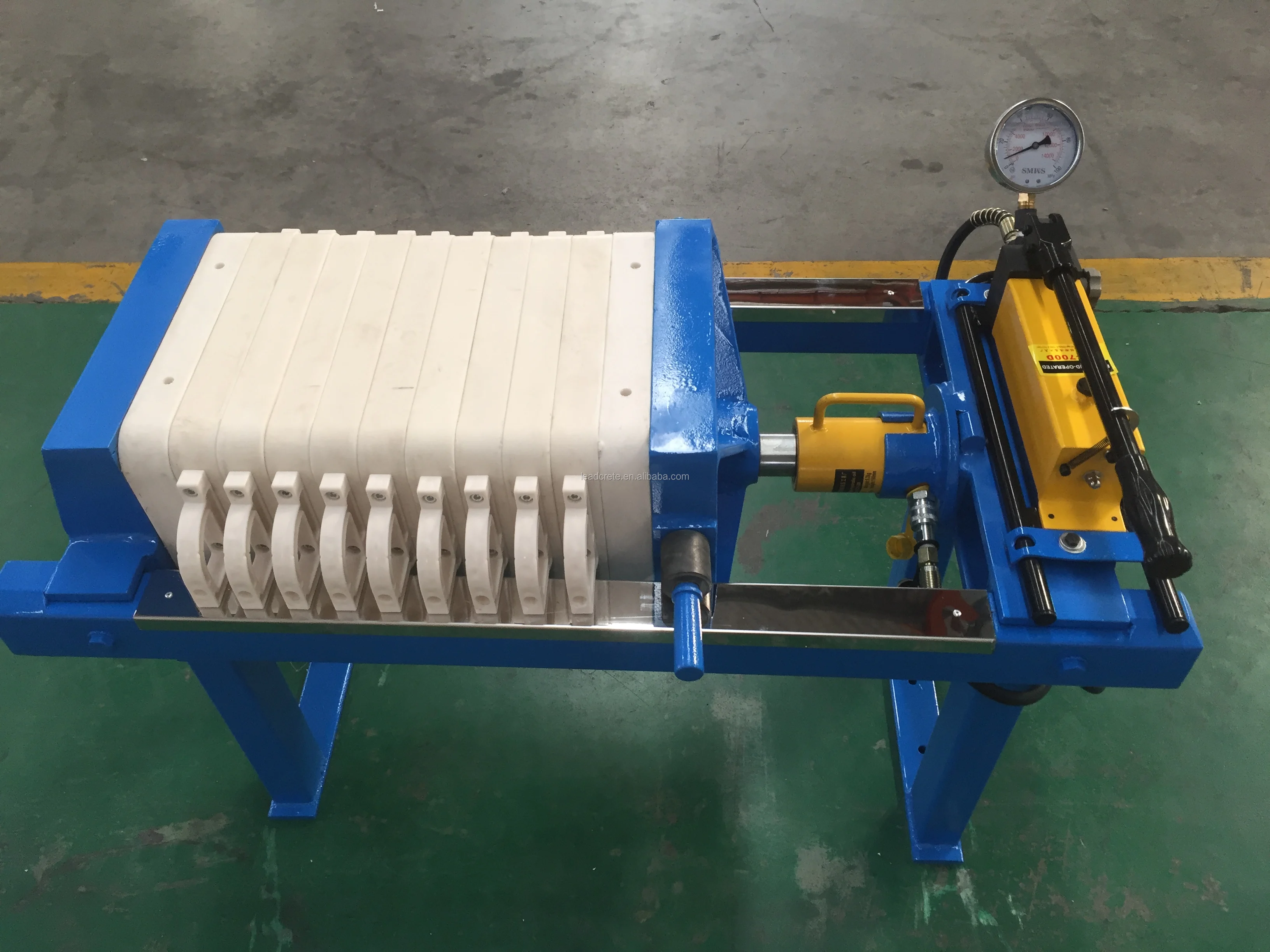320mm small manual jack filter press equipment for edible oil