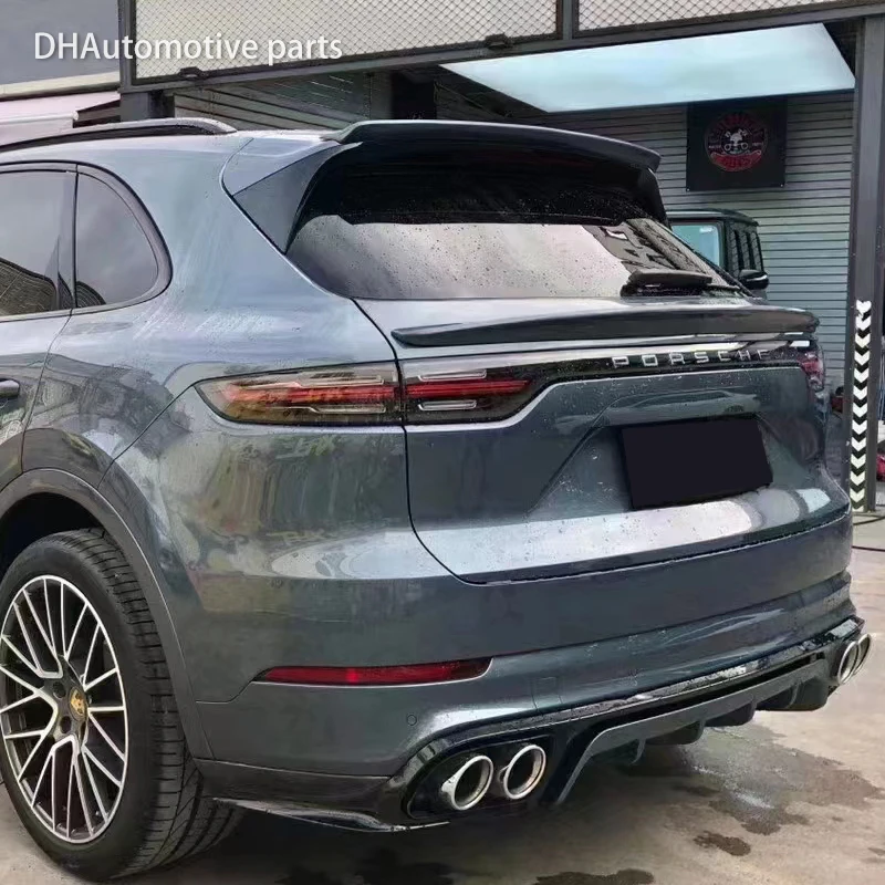 For Porsche Cayenne 9Y0 9YA 2018-2023 carbon fiber material mid- spoiler middle wing rear spoiler top spoiler