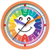 Customized creative study silent movement kids learning clocks education plastic wall clock