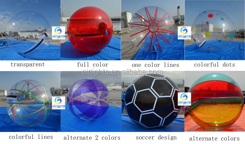 best sale aqua sphere transparent PVC inflatable water zorb ball