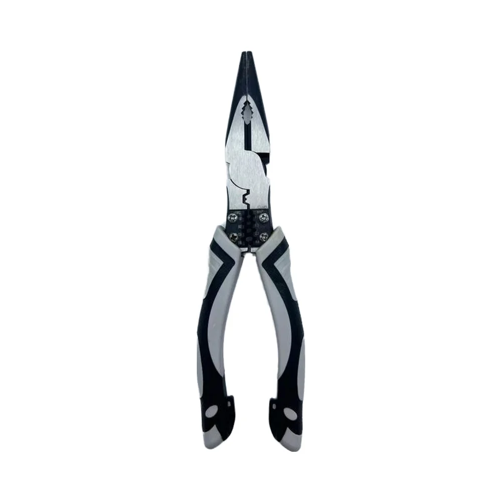 Customizable Chrome Vanadium Steel Wire Combination Pliers Multi-Function Serrated Jaw Plastic Molded Cutting Grip OEM Product factory