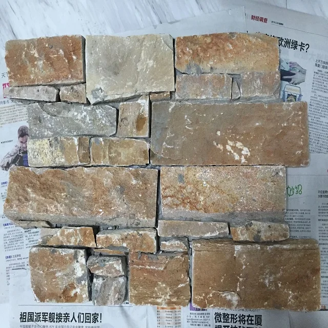 Natural Split Multi Color Slate Culture Stone Tiles for Wall Cladding Decoration supplier