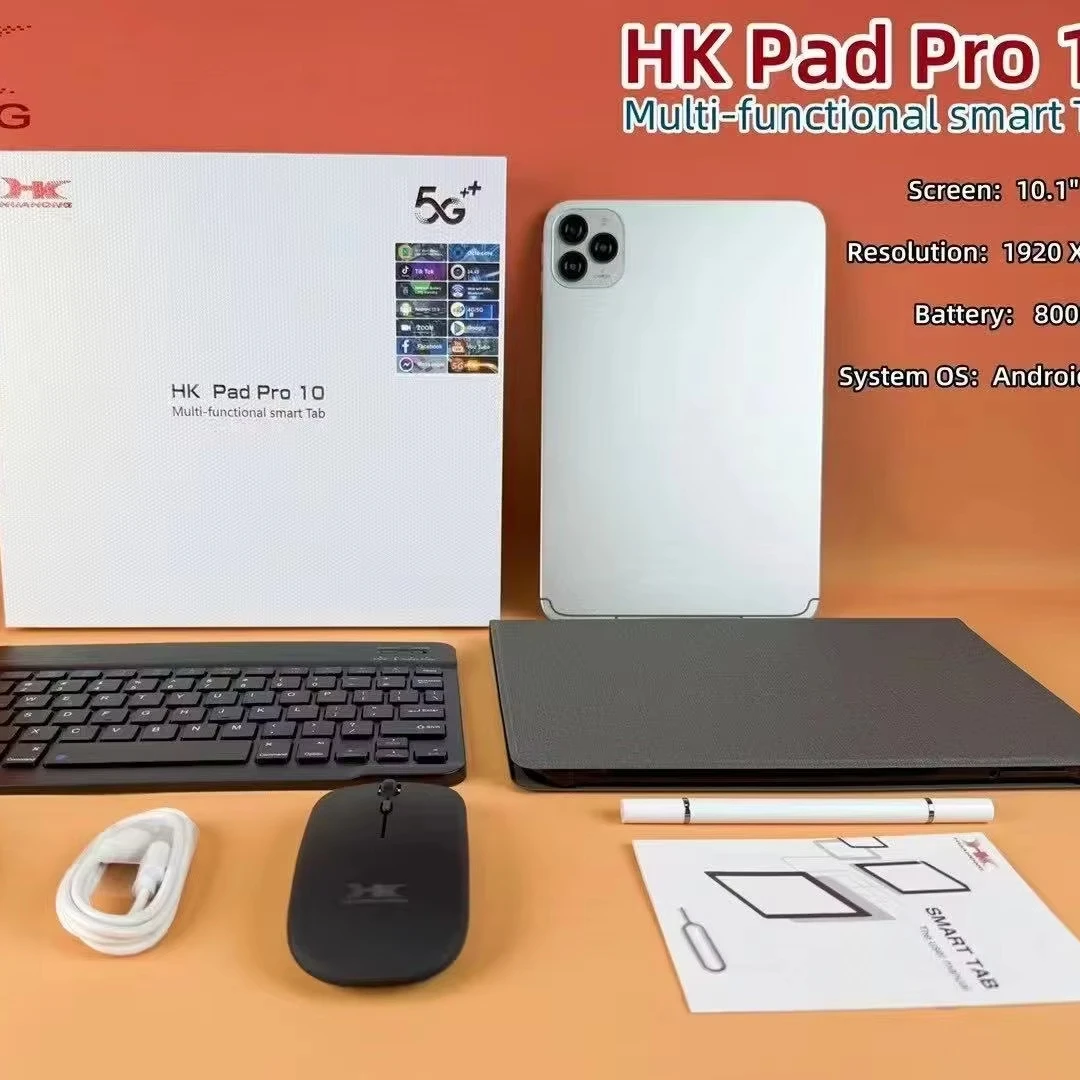 NEW HK Pad PRO 10 Tablet - 10.1-Inch - 4GB RAM, 32GB Storage