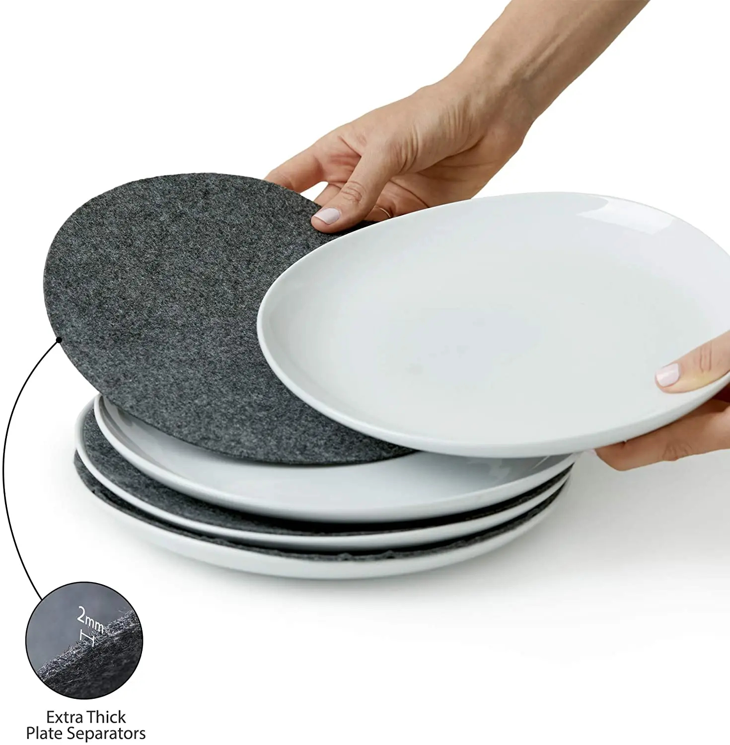 Storage Containers 5 Piece Dish And Cup Storage Set Quilted China