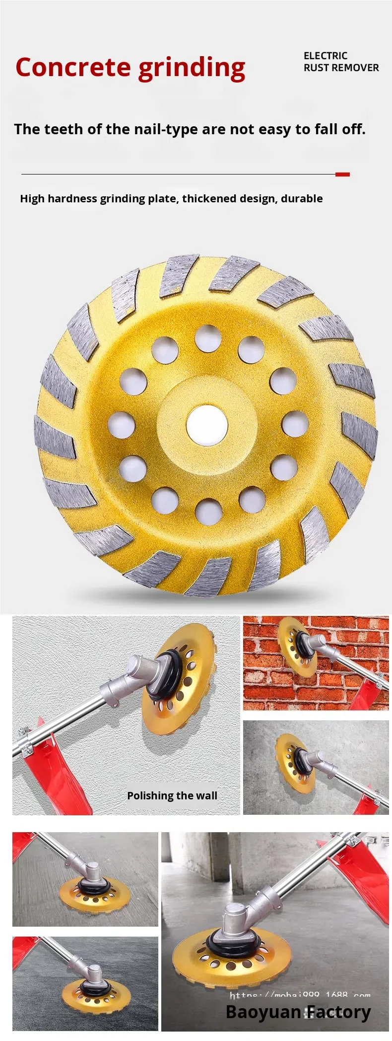 Rust Grinder Blade MOBAI T-14 Handheld Electric Rust Remover Grinder Color Steel Tile ...