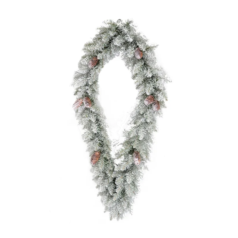 Wholesale Artificial Pvc Christmas White Garland Buy White Christmas
