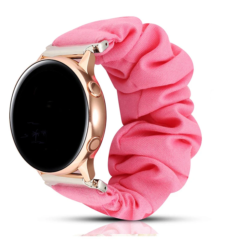 Women Girls Elastics Smartwatch Wristbands Soft Scrunchies Smart Watch Bands For Samsung Galaxy