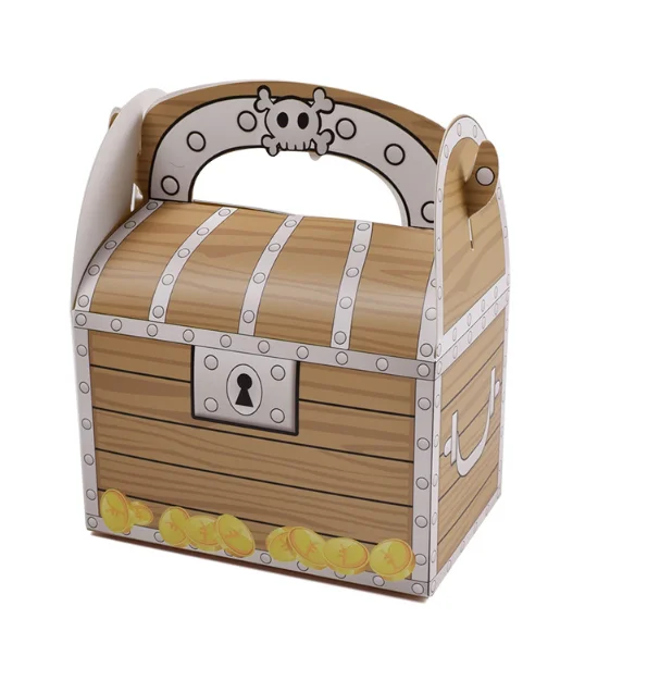 Pirate Treasure Chest Decoration Party Favor Goodie Candy Box Grab Bag