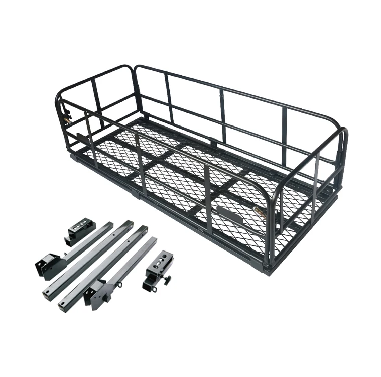 800lbs Folding Rack Cargo Basket Roof Luggage Carrier Fit SUV Car 150 ...
