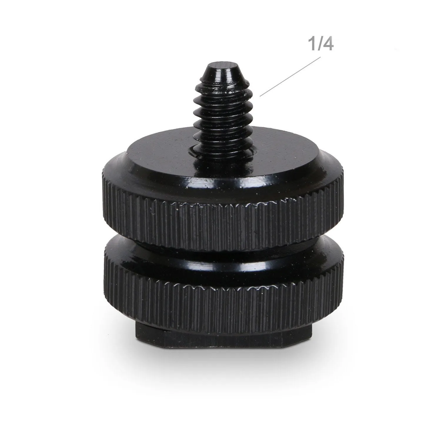 1/4 Double Screw Flash Hot Shoe Adapter Double Screw mount for phone, Camera flash mount 1/4"-20 Tripod Mount Screw