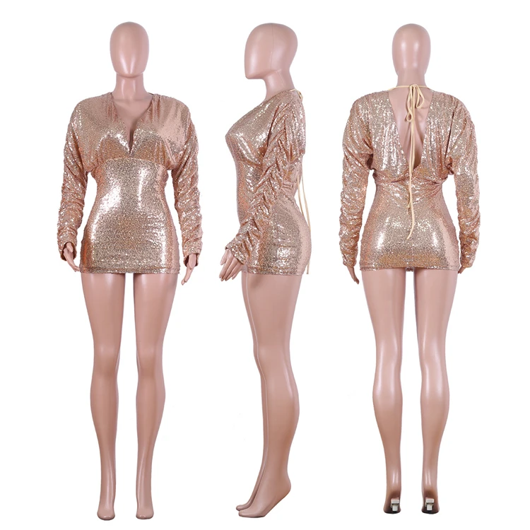 10AF295 أفضل بائع النادي الليلي حزب ارتداء الترتر السيدات ملابس النساء الساخن بيع مثير Bodycon اللباس