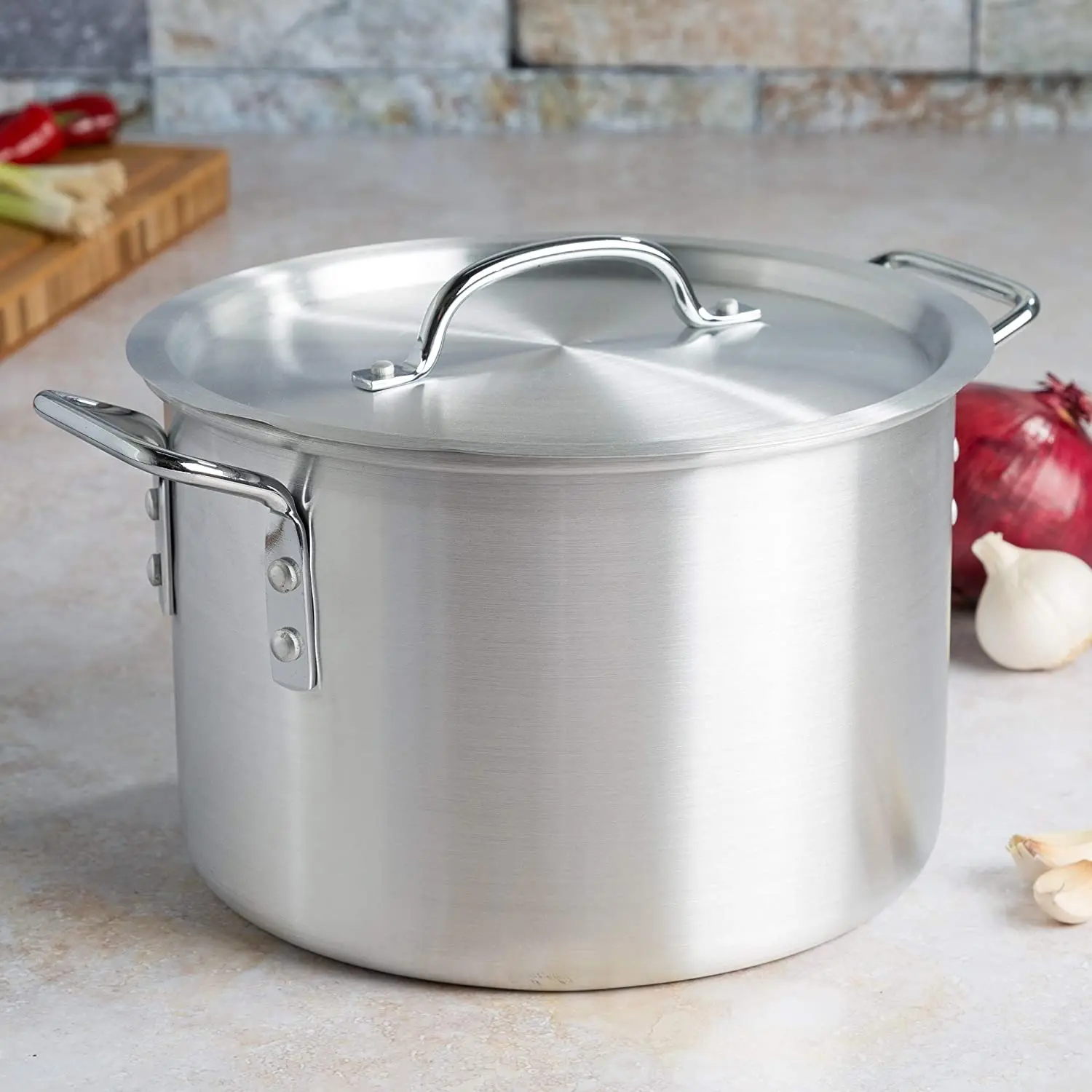 Factory Resale Cooking Pots Aluminum 3mm Thickness Heavy Duty Soup