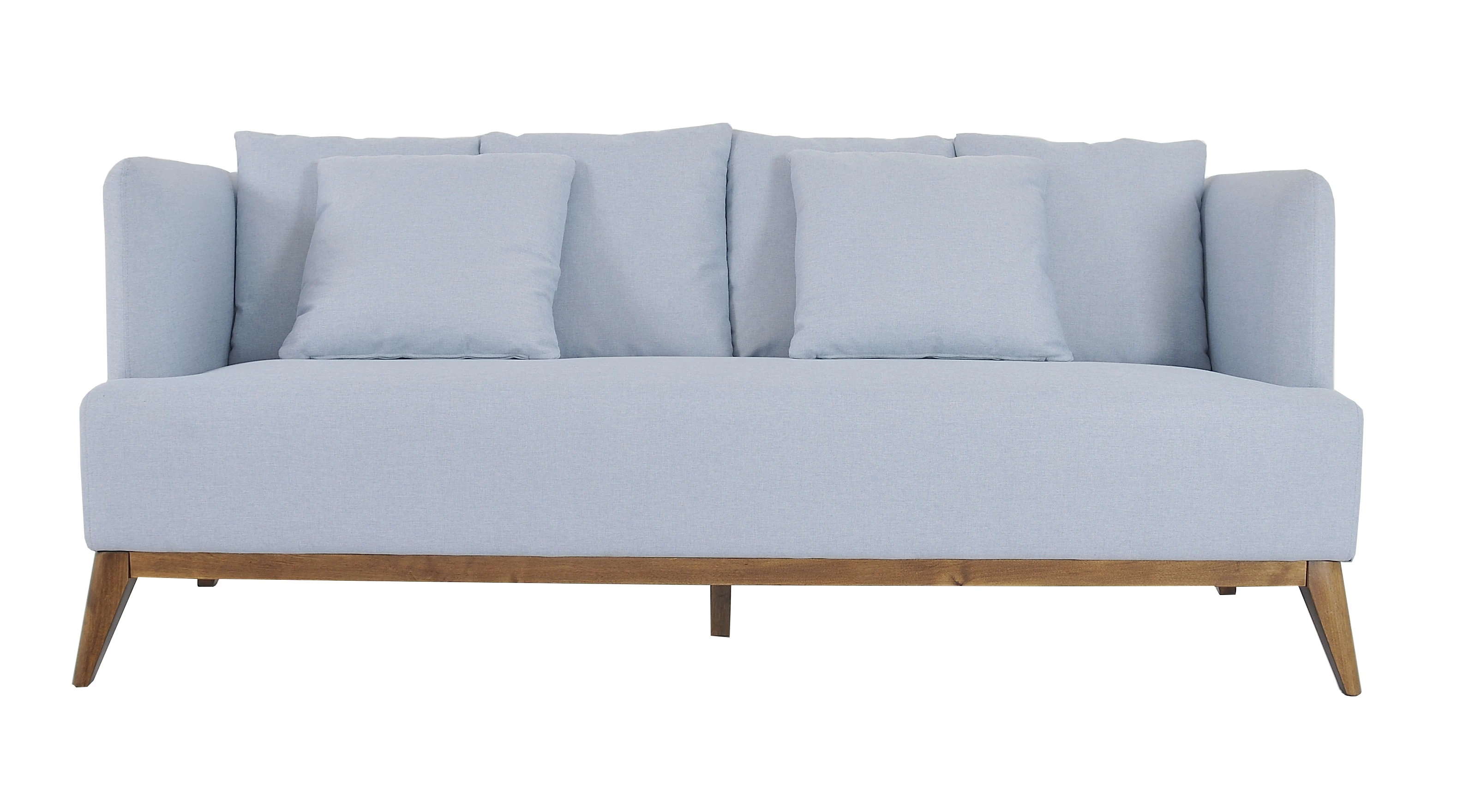 Nisco Contemporary 3 Seater Sofa With Wood Frame Buy Cheap