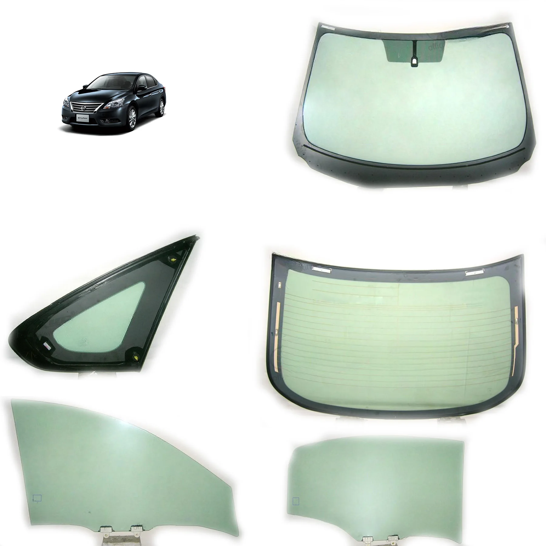 Nissan Sylphy Windshield Glass Sunroof Car Glass Auto Glass Car Parts