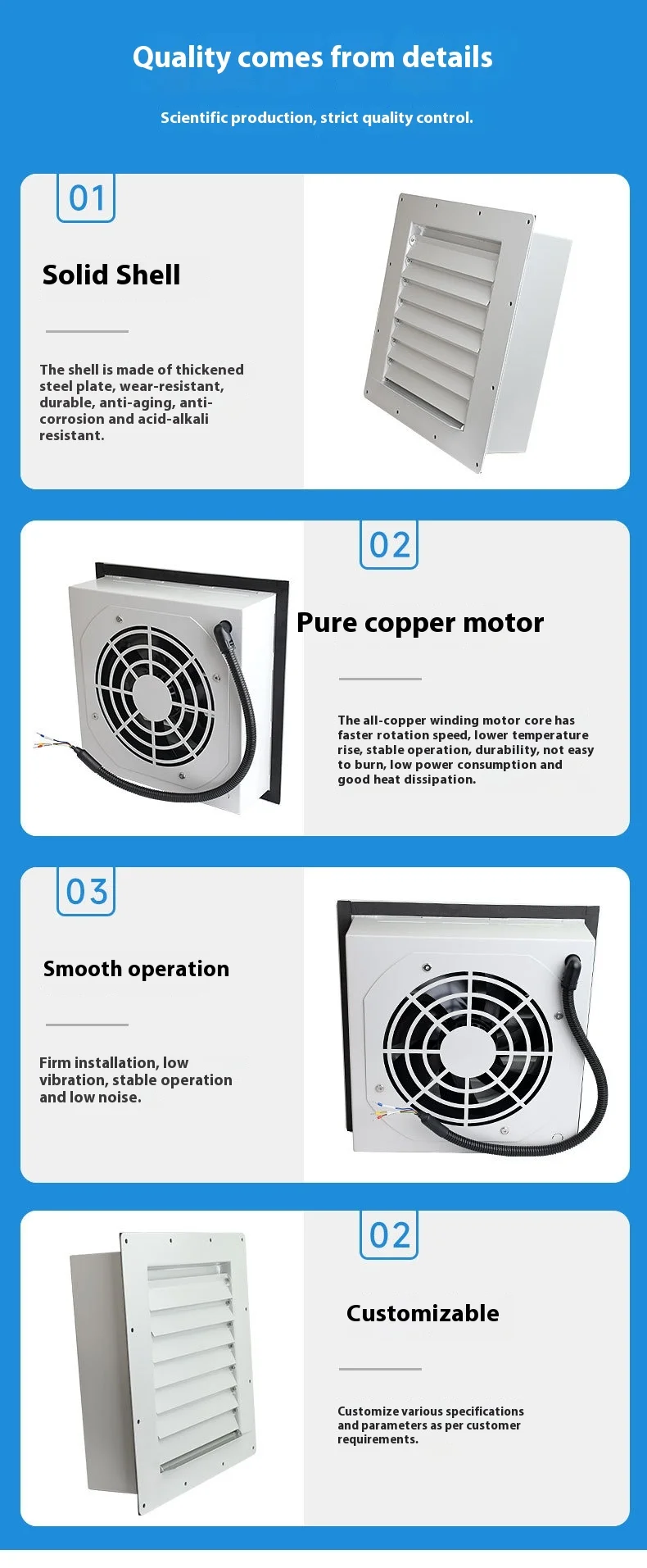 Violent Relief Exhaust Fan, Explosion-proof, Axial - detail 8