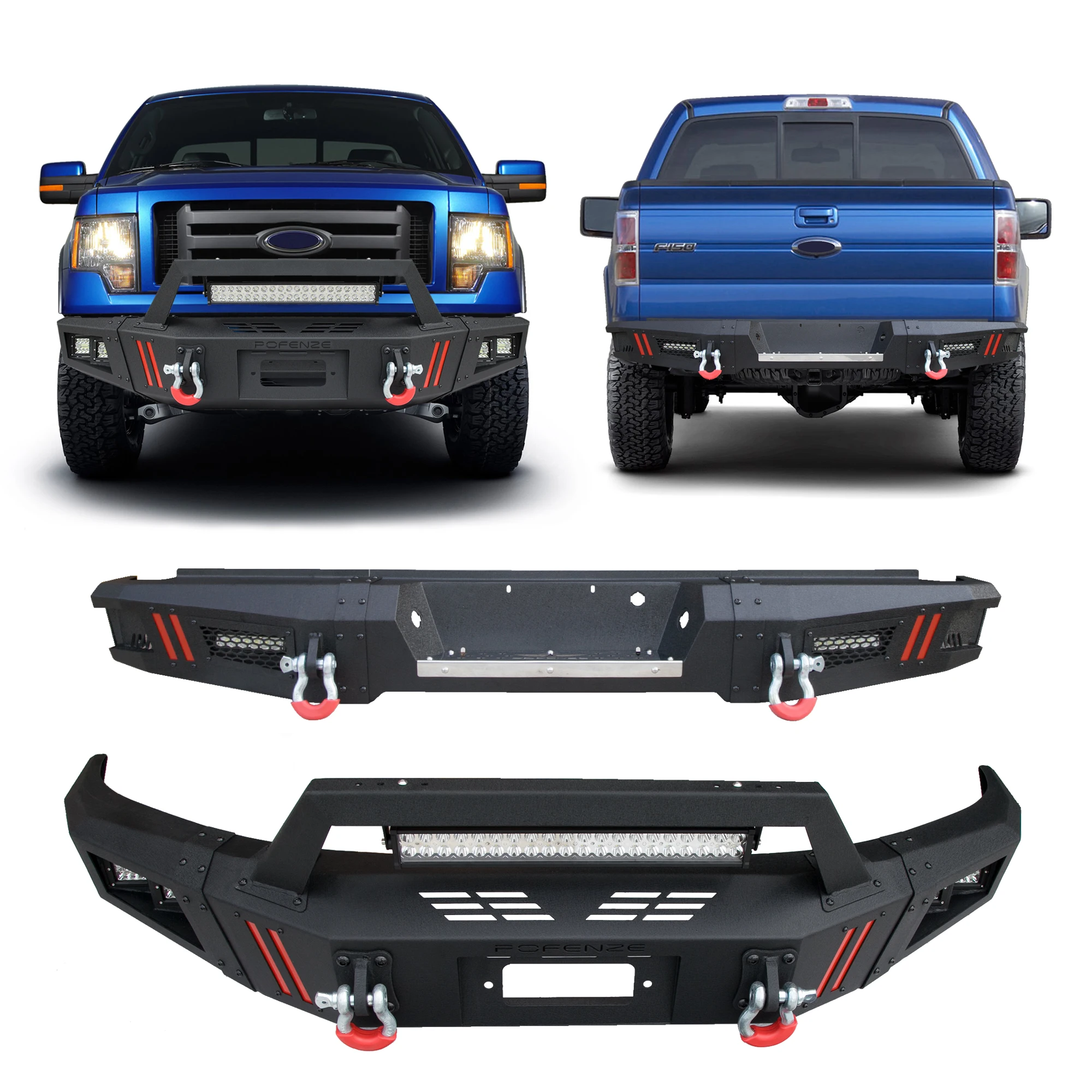Hot Sell F150 Truck Bumper Full Width Front Bumper And Rear Bumper Combo Fit 20092014 Ford